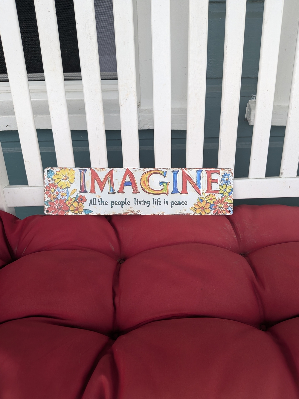Imagine Floral Wall Sign - Multicolor
